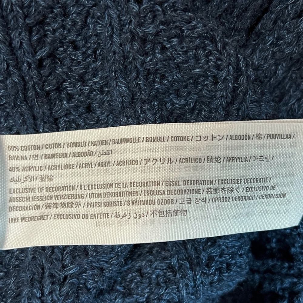 Abercrombie & Fitch Kids Blue Hooded Sweater 13/14 Youth Pullover Weave Lace Up - Picture 6 of 10